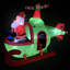Lighted Inflatable Santa With Helicopter Outdoor Christmas Decoration -7'