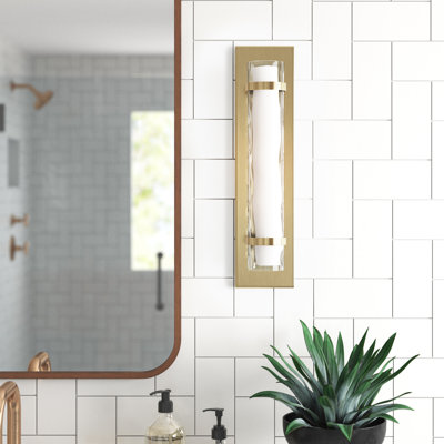 Applique murale simple à 1 lumière pour meuble-lavabo Amada