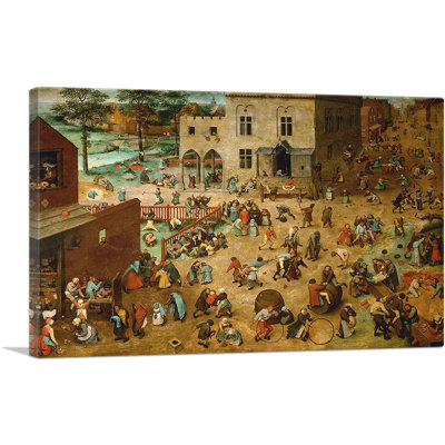 " Children's Game 1560 " by Pieter Bruegel The Elder Painting Print