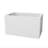 Glendale Casainc 43" Rectangle Acrylic Freestanding Soaking Bathtub With Chrome Overflow ＆ Pop-Up Drain, White
