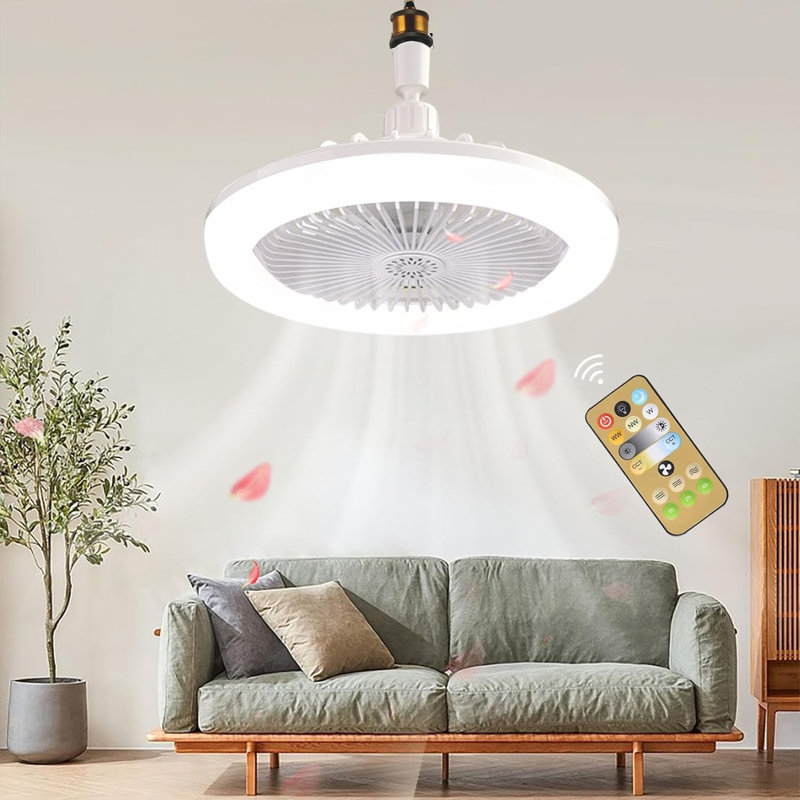 Ventilateur de plafond avec lumières DEL Hampstone
