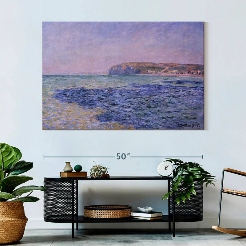Gillard ombres sur la mer, les falaises de Pourville, H 34 po x l 51 po