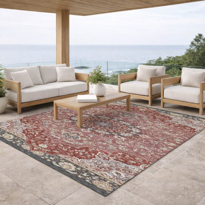 Tapis intérieur / extérieur lavable à la machine Chantille ACN2853 Global