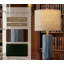 Ensemble de 2 lampes de table en céramique modernes pour le salon et la chambre à coucher, lampes de chevet de table de chevet avec abat-jour en tissu, base compatible E26