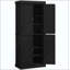 Armoire de cuisine, armoire de cuisine autoportante, armoire de rangement avec portes et tablettes-131006751
