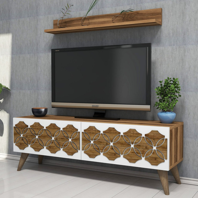 Foreman Unfinished Entertainment Centre for TVs up to 48", Walnut