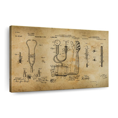 Doctor Compilation Patent Canvas Print