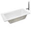 Baignoire de trempage en acrylique 66 po x 34 po, drain inclus-97545276