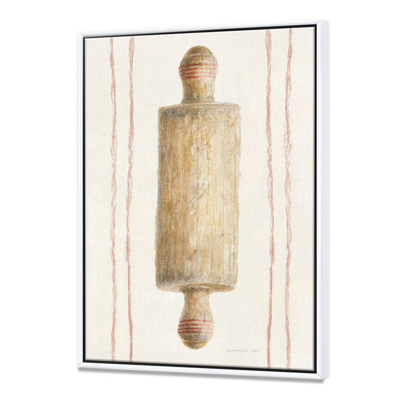 «Farm Kitchen III», reproduction d'art, H 32 po x l 16 po x P 1 po, Toile encadrée flottée blanche