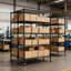 Étagère en métal robuste à 5 niveaux Étagère de rangement polyvalente en métal Capacité de 1650 lb Tablettes de rangement en fer