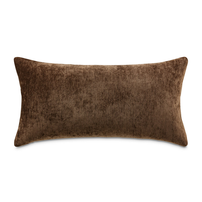 The Smith Feather Reversible Throw Pillow, Chocolate