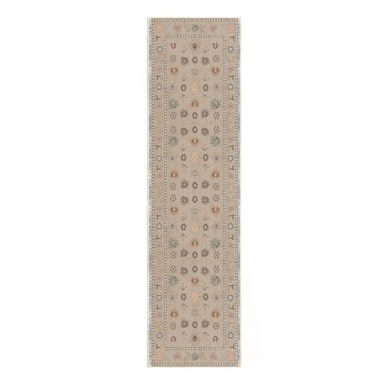 Crafters & Weavers Collection Ushak Tapis ultra doux, lavable et antidérapant, Tapis de couloir 2 pi 7 po x 9 pi