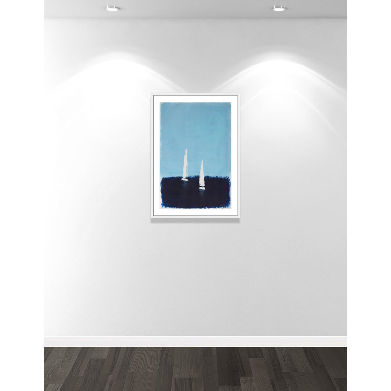«Morning Sails II» par , 25.5'' W x 35.5'' H, Satin White, Imprimé mat