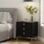 3 - Drawer Nightstand With Metal Legs-2130540666