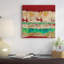 « wholeheartedly », reproduction d’art sur toile tendue en rouge-72678262-72678261-20812624