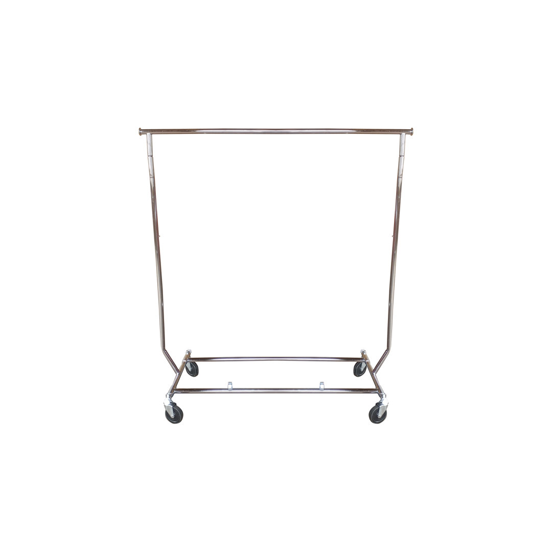 Frerichs 48'' Metal Rolling Clothing Rack Rebrilliant