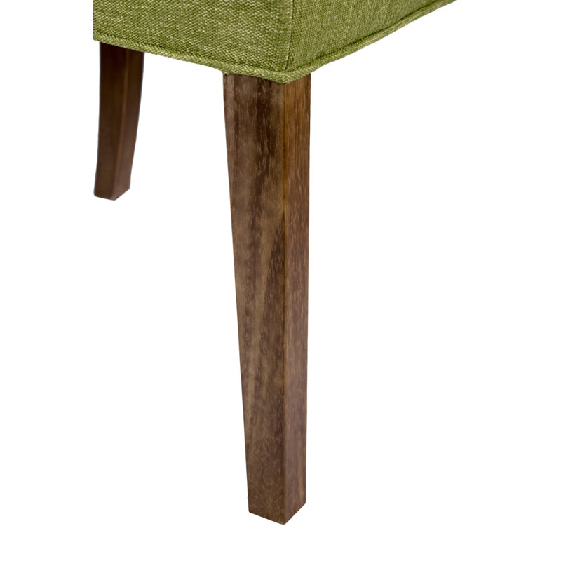 Earles 19'' H Tufted Upholstered Side Chair, Grass