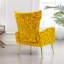 Fauteuil d'appoint rembourré en velours-84553054