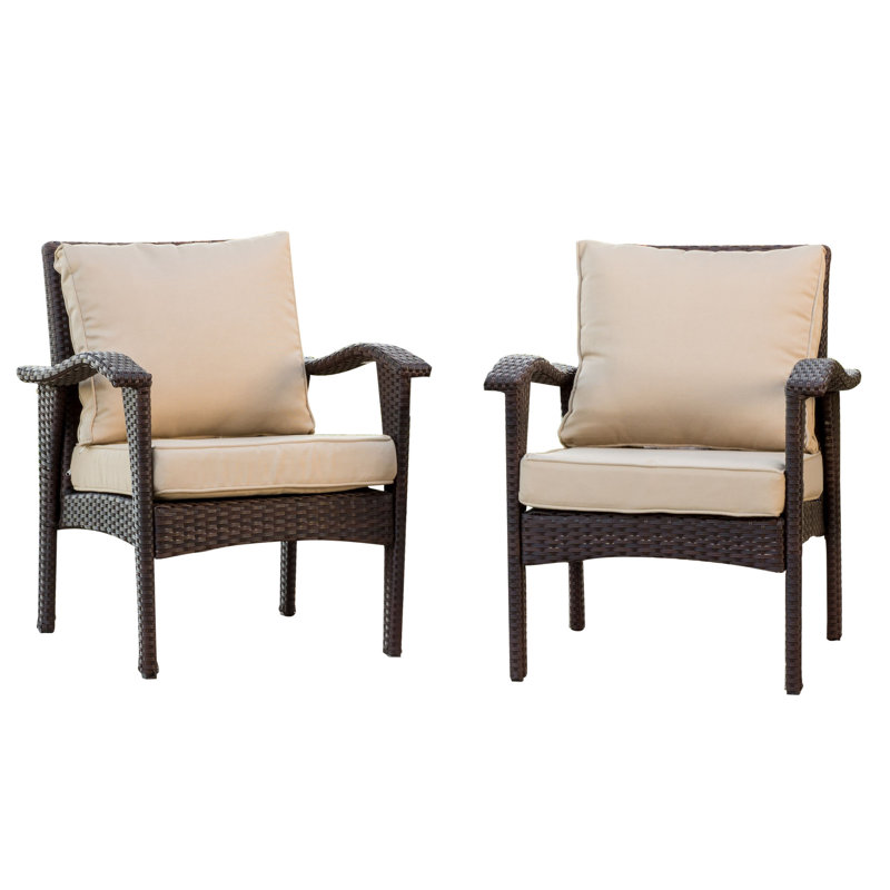 HONOLULU BROWN CLUB CHAIR (2), Brown, Tan