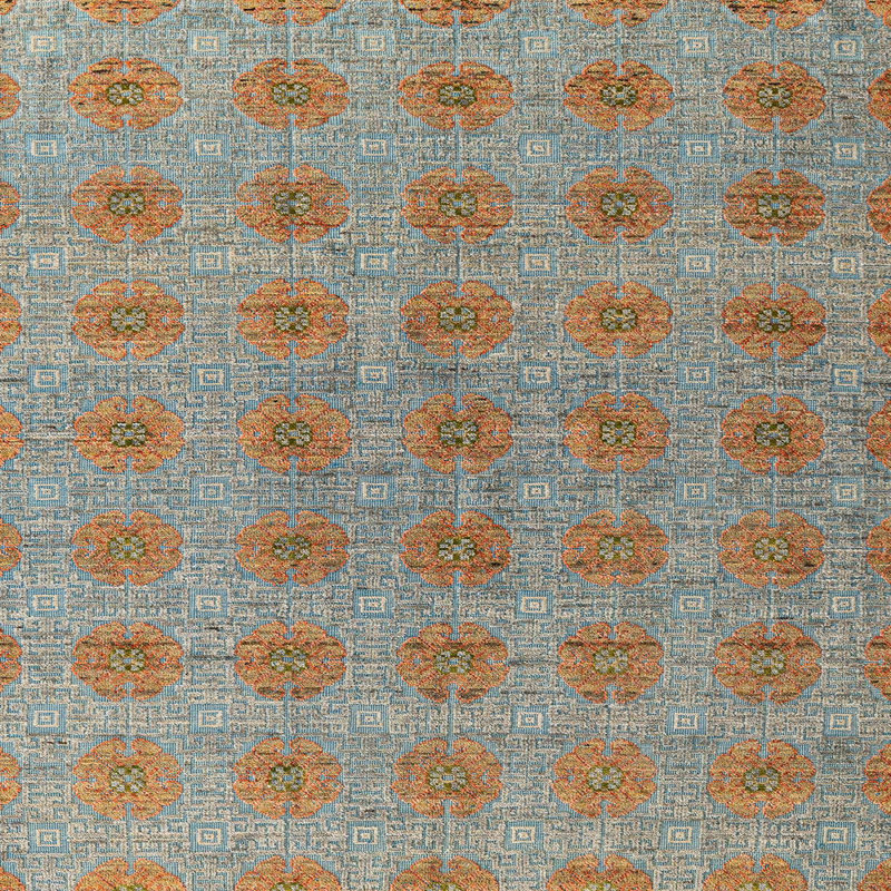 Tapis décoratif multicolore à motif abstrait, Carré 3 pi