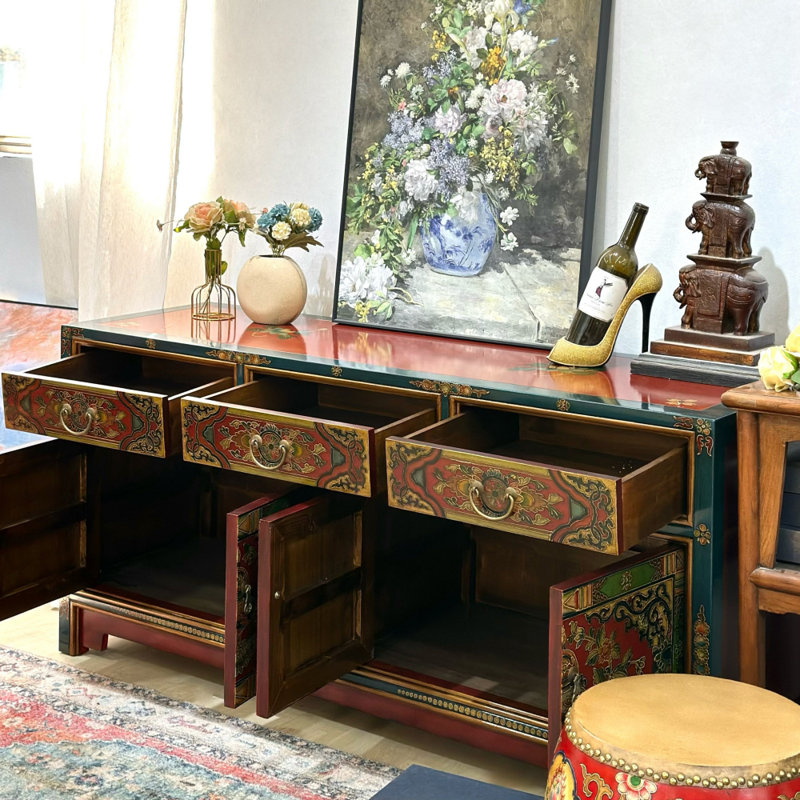 Large-Capacity Painted Sideboard