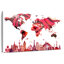 Aliaz Rose Abstract World Map