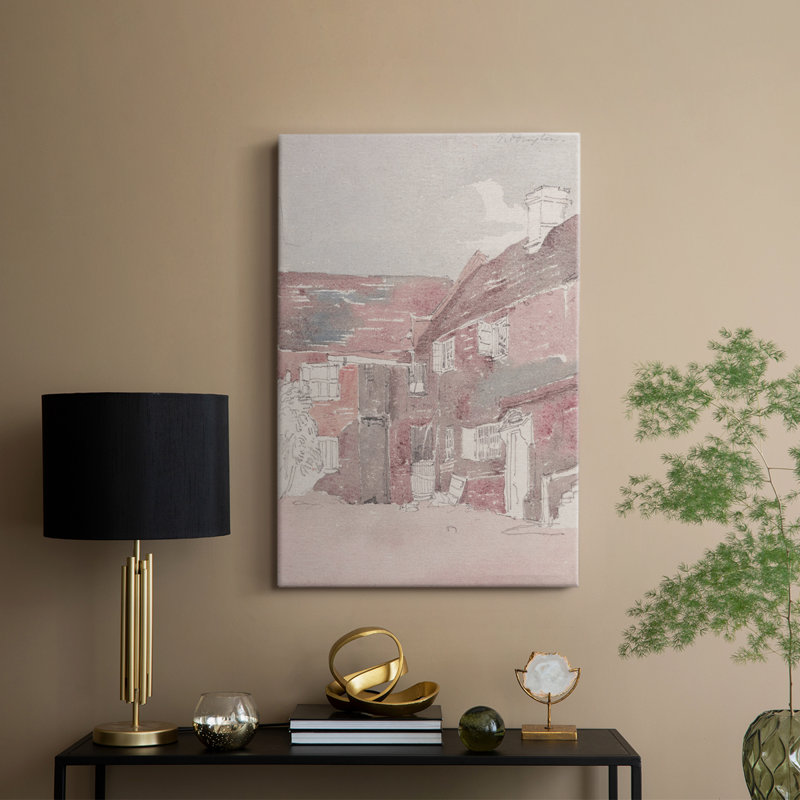 Paysage rétro CLxxxv - galerie Cavas enveloppé, H 36 po x l 24 po