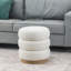 Repose-pieds rond en velours-912817777