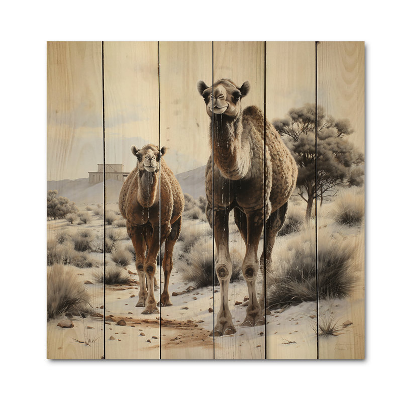 «Keathley Camel Silent Force», impression sur bois, H 35 po x l 35 po x P 0,78 po