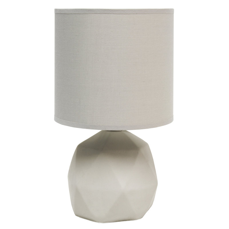 Lampe géométrique en béton, Gris