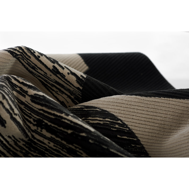 Tapis noir / ivoire Chanella, Rectangle 2 pi x 3 pi
