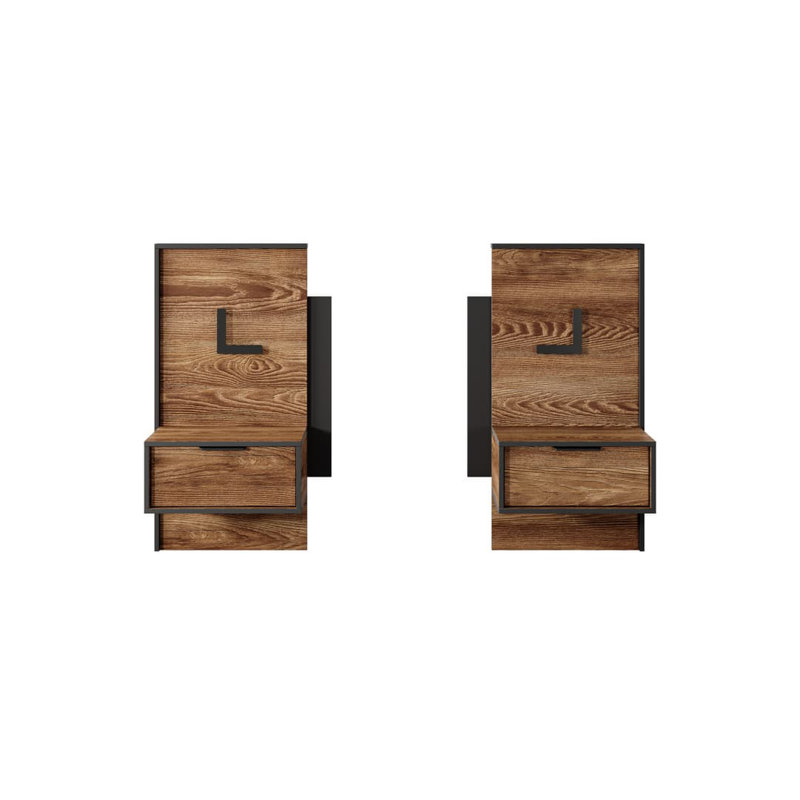 Spritzky 48.8cm W Manufactured Wood Bedside Table