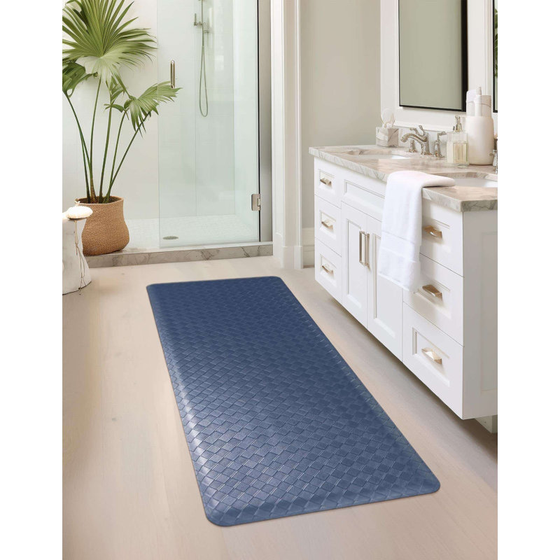 Tapis de cuisine antidérapant Bodella, Bleu marine, Rectangle 2 pi x 5 pi
