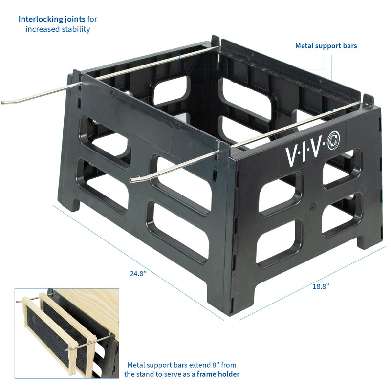 Black Plastic Beehive Stand
