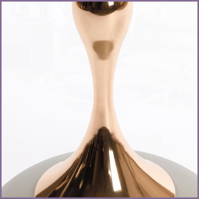 Table basse Mermaid Tail - Table d'appoint minimaliste minimaliste en métal Résistant à la rouille, Gris