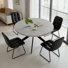 Joevan Modern Round Kitchen Dining Table Set with Dining Chairs