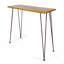Table de bar industrielle en bois et métal