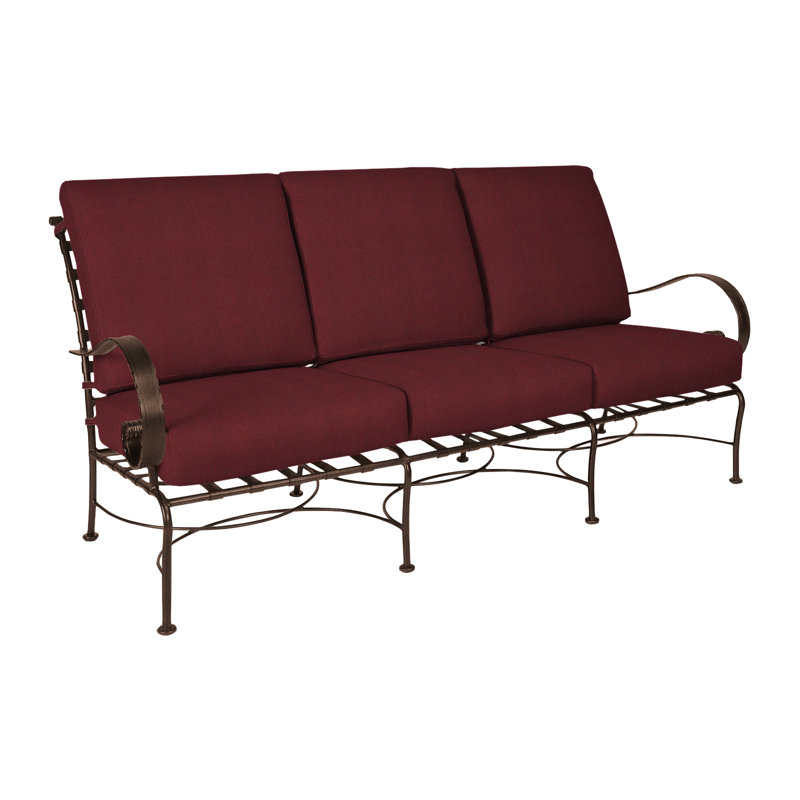 Classico Outdoor 3 - Seat Patio Sofa, Flagship Stone Sunbrella®, Copper Creek