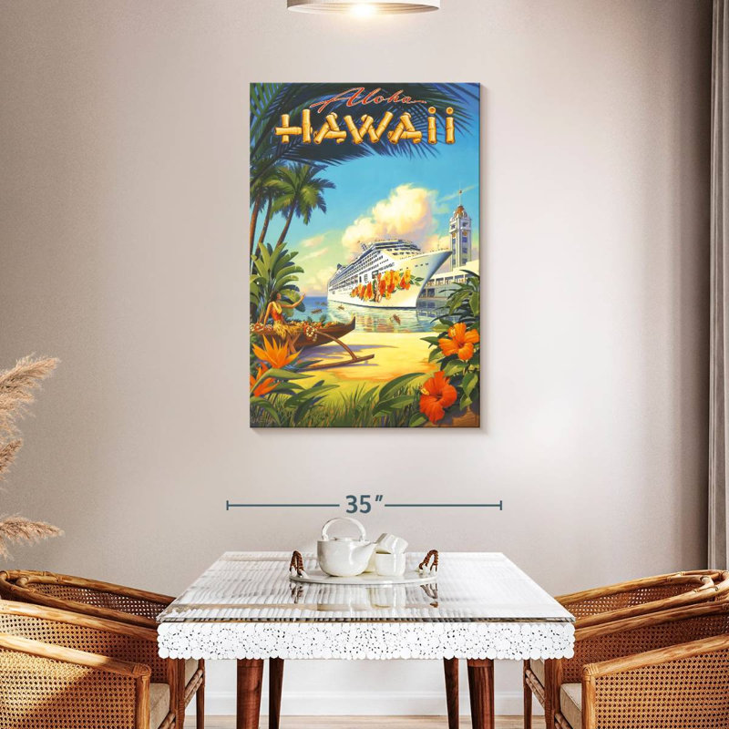 Gillard Pride of Hawaii, H 45 po x l 30 po