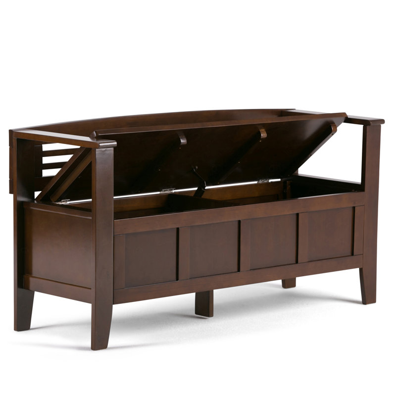 Banc de rangement pour hall d'entrée, Brun