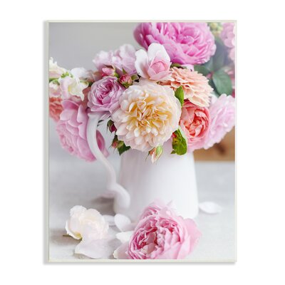 Blushing Spring Bouquet Floral Photography Cottage Milk Pitcher -  Stupell Industries, ai-871_wd_10x15