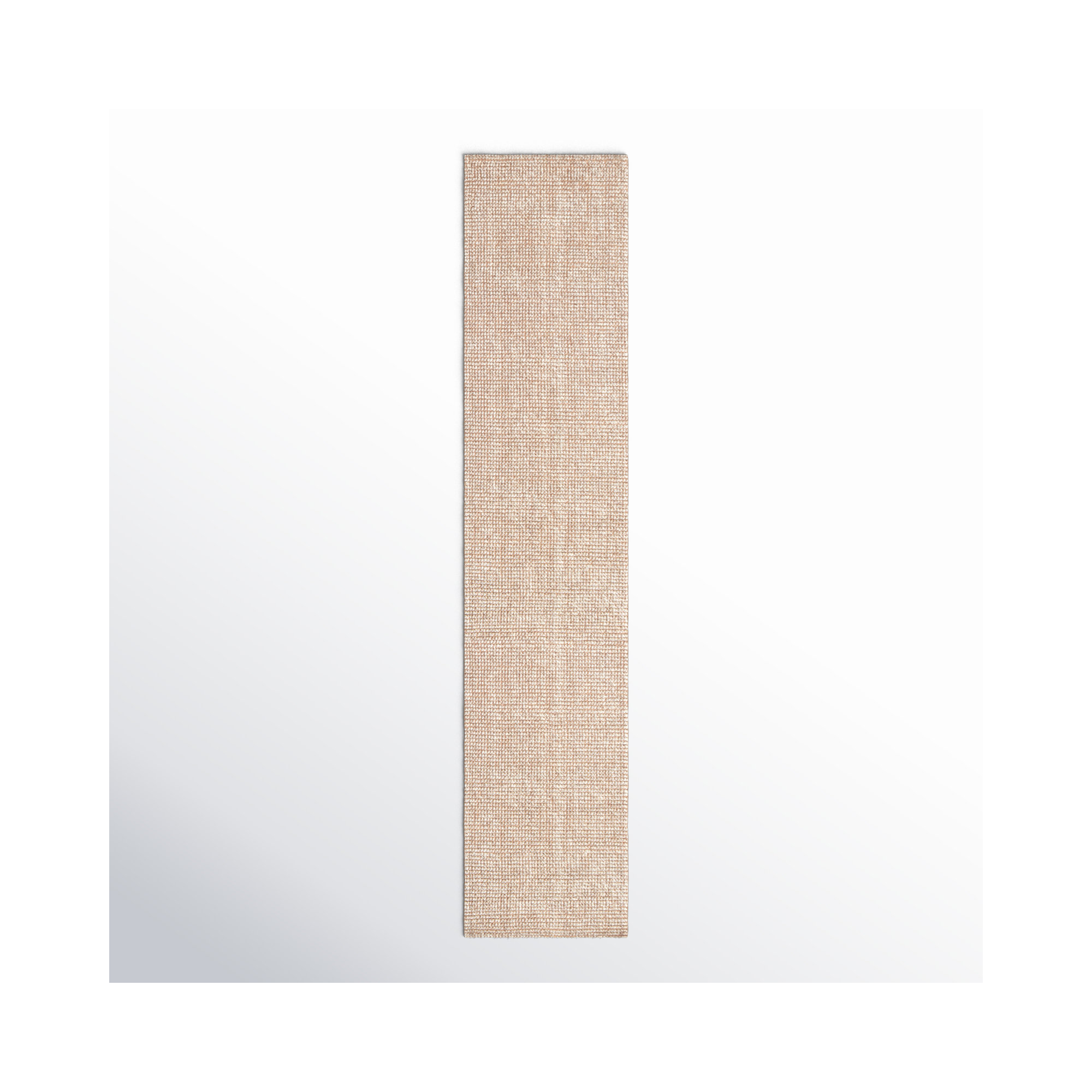 Bayne Hand Loomed Beige Rug, Runner 2'6" x 12'