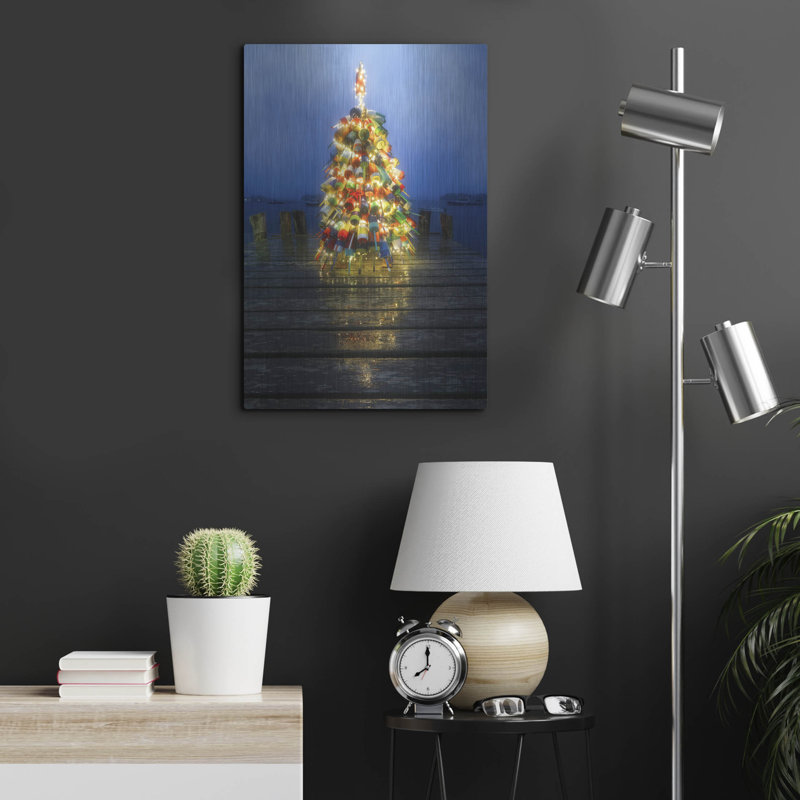 The Holiday Aisle® «Down East Christmas» par Rick Berk, mur en métal, H 24 po x l 16 po