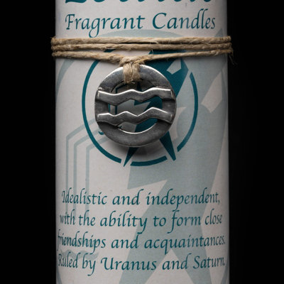 Aquarius Zodiac Pendant Candle