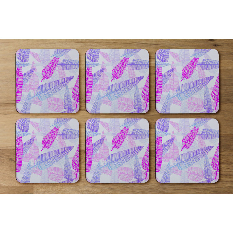 Square 6 Piece Coaster Set