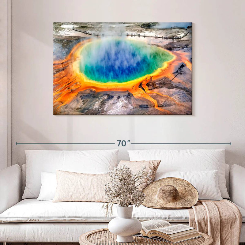 Grand Prismatic Yellowstone, 30" H x 45" W