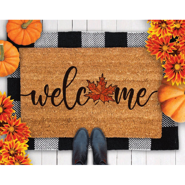 The Holiday Aisle® Edmonde Halloween Outdoor Doormat | Wayfair