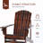 Patio Wooden Adirondack Chair With Cup Holder-1798159958