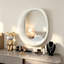 Miroir mural asymétrique en bois manufacturé-407013673-407013684