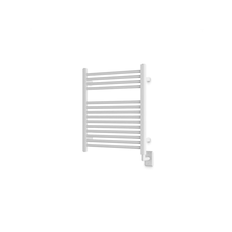 Denby Wall Mount Electric Towel Warmer, White, 27" H x 23.625" W x 5.19" D
